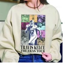 travis kelce the eras tour shirt, vintage travis kelce t-shirt, football fan gifts, america football sweatshirt