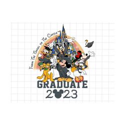 graduate from the tassel to the castle 2023 png, graduation 2023 png, senior 2023 png, graduation trip svg, goodbye school png