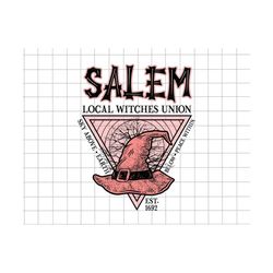 salem local witches union est 1692 png, happy halloween png, trick or treat, spooky season, halloween witch png, witchs hat halloween png