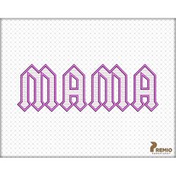 mama embroidery design, blessed mom embroidery design, mama machine embroidery files, mothers day embroidery file, 5 siz