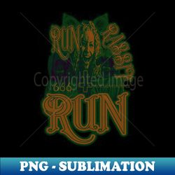 Run Rabbit Run Distressed Green - Instant Sublimation Digital Download - Revolutionize Your Designs
