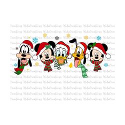 Christmas Svg Png, Christmas Mouse And Friends, Christmas Squad, Best Day Ever, Holiday Shirt Cut File For Cricut, Face Xmas, Winter, Santa