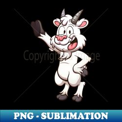 friendly smiling cartoon goat - premium sublimation digital download - defying the norms