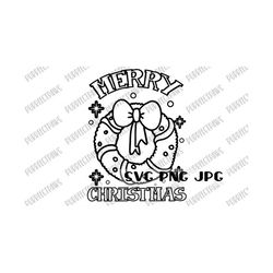 merry christmas coloring svg, coloring page, coloring t-shirt design, christmas svg, cut file, sublimation, printable, svg png jpg