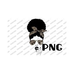 cheetah prin afro bun png for sublimation, black woman, afro puffs, afro bun, black queen, black girl magic instant download