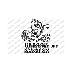 happy easter coloring svg, coloring svg, coloring t-shirt design for kids svg, digital download svg png jpg