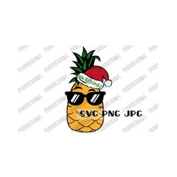 Mele Kalikimaka Hawaiian Christmas SVG, Merry Christmas svg, Mele Kalikimaka svg, Hawaii, Pineapple, Cut File, Sublimation, svg png jpg