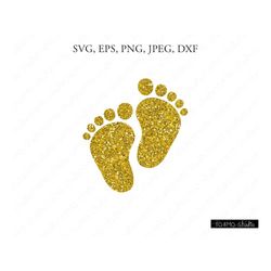 baby feet svg, glitter baby feet svg, baby feet, baby girl svg, baby boy svg, baby feet clipart, cricut, silhouette cut