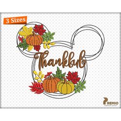 thankful embroidery designs, thanksgiving pumpkin embroidery design, pumpkin embroidery design, autumn fall embroidery d