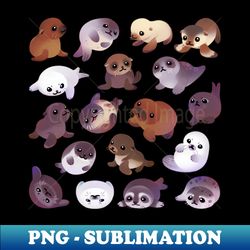 Seal pup - PNG Transparent Sublimation File - Fashionable and Fearless