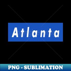 a t l a n t a box logo - sublimation-ready png file - enhance your apparel with stunning detail