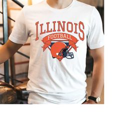 retro illinois football shirt, vintage illinois football shirt, urbana-champaign shirt, unisex college football shirt