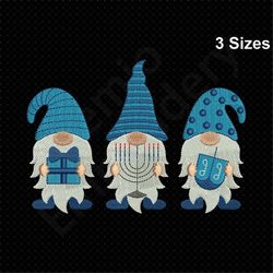 gnome embroidery designs, christmas gnome embroidery design, hanukkah gnome embroidery, gnome machine embroidery pattern