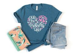 our first mothers day shirt png, mothers day matching shirt png, mothers day gift, mothers day gif for new mom, cute gif