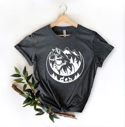 wolf shirt png, grey wolf hunting ground, icy moon, forest, galaxy, grey wolf, hunting ground, icy moon, forest, galaxy,
