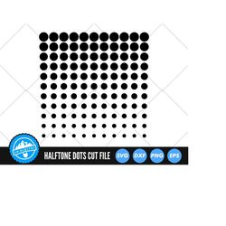 halftone dots pattern svg files | comic dot pattern cut files | dotted pattern svg vector files | polka dots vector