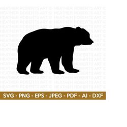 bear svg, bear silhouette svg, papa bear svg, mama bear svg, family bear svg, bear clipart, baby bear svg, cut files for