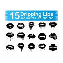 dripping lips svg, lips svg, biting lips svg, kiss svg, lips clipart, lips png, gothic svg, svg for silhouette, svg files for cricut clipart