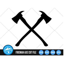 crossed axes svg files | fireman axe svg cut files | axe silhouette svg vector files | firefighter vector | axe monogram