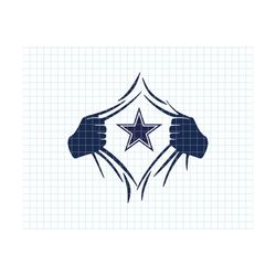 cowboy layered svg, stars svg, football team svg, cowboy star svg cut files, football mom svg, american football svg, cowboy football svg