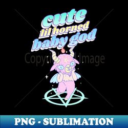 cute lil horned baby god baby baphomet - exclusive sublimation digital file - perfect for sublimation art