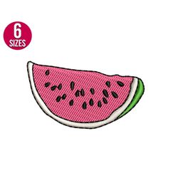 watermelon machine embroidery design, , machine embroidery file, embroidery pattern, instant download