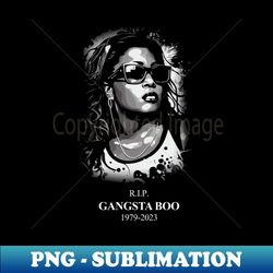 gangsta boo rip 2023 tribute memphis rapper commemorative - png transparent digital download file for sublimation - perfect for creative projects
