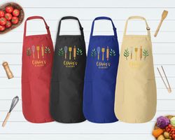 customized apron, chef printed apron, printed apron, printed kitchen apron for women & men, personalized gift, cute apro