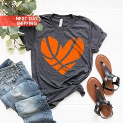 distressed basketball heart shirt png, basketball shirt png, basketball mom shirt png, girl basketball shirt png, basket