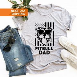 dog dad t shirt png, dog father shirt png, american flags pitbull shirt png pitbull dad shirt png,dog owner gift, dog lo