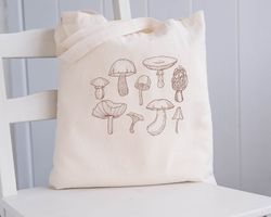 mushroom tote bag, mushroom tote, tote bag aesthetic, mushroom tote bag, canvas tote bag aesthetic, cottage core, messen