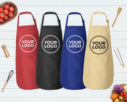 personalized logo apron, custom apron with pockets, logo apron, custom print apron, custom text apron, custom apron wome