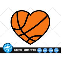 basketball heart svg files | basketball svg cut files | basketball love vector files | basketball silhouette clip art