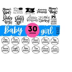 baby svg bundle, baby girl bundle, newborn bundle, baby onesie svg, baby quote bundle, newborn svg, baby boy, baby shower svg, baby svg