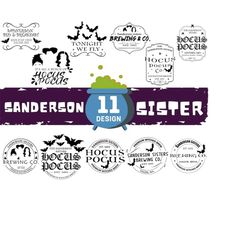 sanderson sisters svg, sanderson brewing co, black flame candle, apothecary svg, hocus pocus svg, witch's brew svg, sublimation