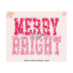 merry and bright png, christmas shirt digital design, christmas glitter bling png, christmas sequin png, christmas sublimation, holiday png