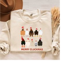 funny christmas chicken sweatshirt, unique gift for mom, christmas work shirt, plus size christmas sweater, ugly christm