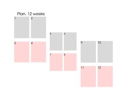 plan.planner.12 week.printable, list, page, a4/a5,download, pdf, templates