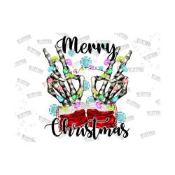 merry christmas peace skeleton hand sublimation design, peace png,skeleton peace png,skeleton christmas png,christmas de