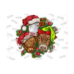 christmas cows png,western cow png,merry christmas png,christmas cow clipart,christmas animals png,sublimation design,di