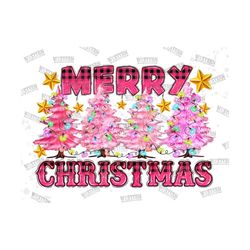 merry christmas pink trees png sublimation design, western design,pink trees,christmas pink,merry christmas png, light p