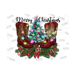christmas cowboy boots png sublimation design,merry christmas png,christmas png, western png, cowboy boot png, cowhide p