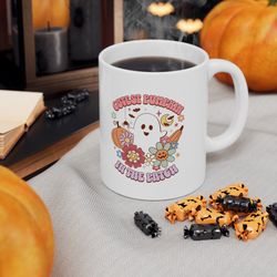 pumpkin patch halloween mug