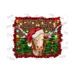 texas longhorn merry christmas sublimation design, christmas texas longhorn, merry christmas png, christmas animal png ,