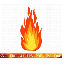 Fire SVG, Flame SVG,  Fire Flame SVG, Flame Layered svg, Flame Clipart, Cut File For Cricut, Silhouette