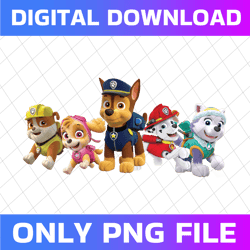 paw dogs png, paw patrol png,  pup patrol png, dog party png, clipart instant digital download printable