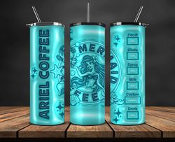 3d cartoon tumbler, cartoon princess, stitch starbucks 20oz tumbler png 114