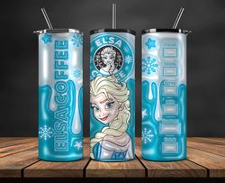 3d cartoon tumbler, cartoon princess, stitch starbucks 20oz tumbler png 120