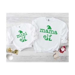 mama elf mini elf svg, png, mommy and me christmas shirt bundle ssvg, mama svg, family christmas matching svg, christmas shirt bundle svg