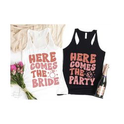 here comes the bride svg, png, here comes the party svg, bachelorette party shirt svg, hen party svg, bridal party svg, bachelorette svg